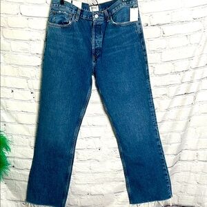 Agolde Mid Rise Relaxed Boot Cut Blue Jeans Size 31 Brand New W/Tags